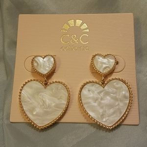 C&C California pearl essence heart golden trim